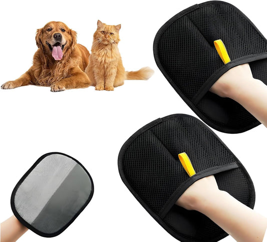 Pet Hair Removal Gloves – Gentle Grooming for Dogs & Cats