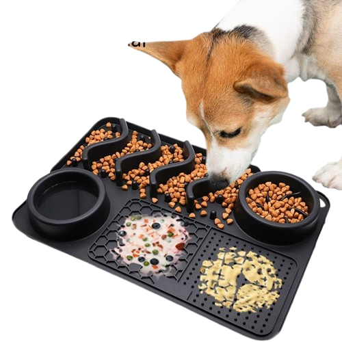Dog Licking Mat – Silicone Slow Feeder Pad for Pets